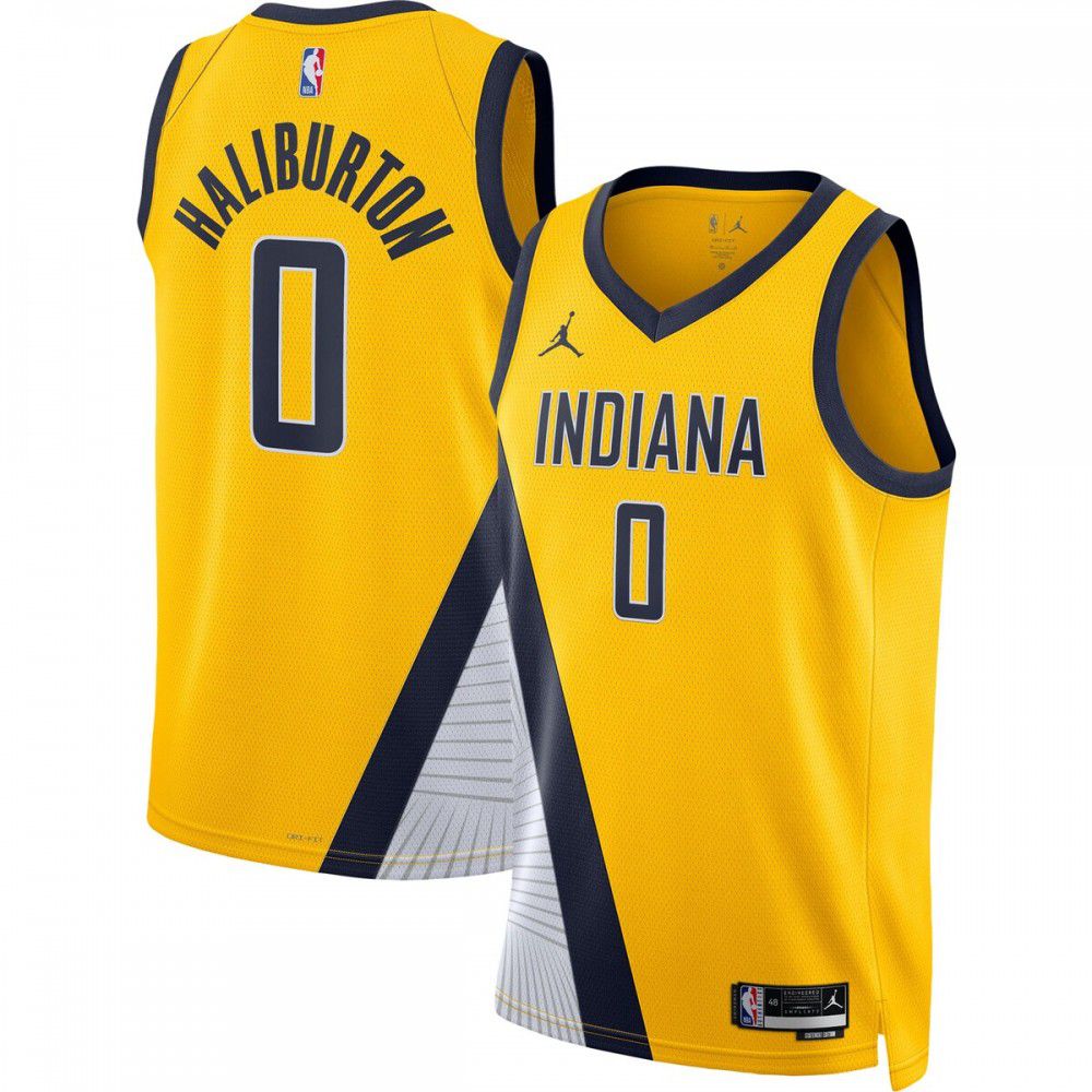 Tyrese Haliburton Indiana Pacers Jordan Brand 2022/23 Statement Edition Swingman Jersey - Gold-Pro Kit Vault | Brand New 26/27 Sports Jerseys